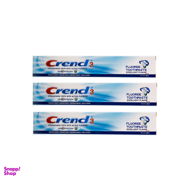 خمیر دندان کرند (Crend) مدل High Definition وزن 50 گرم بسته 3 عددی