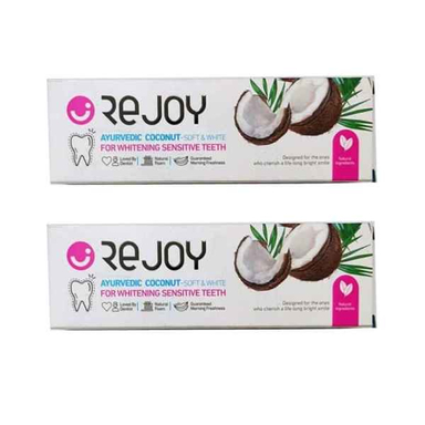 خمیر دندان ریجوی (Rejoy) مدل نارگیل حجم 100 میلی لیتر بسته 2 عددی