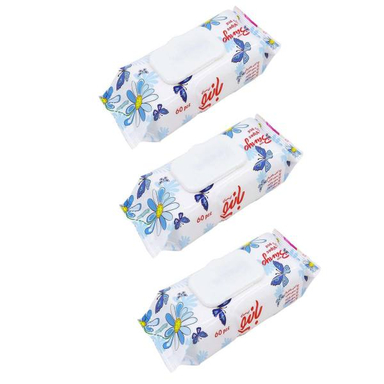 دستمال مرطوب بانیو (Banyo) مدل آنتی باکتریال مجموعه 3 عددی