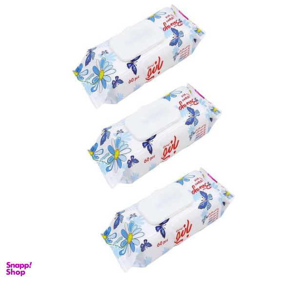 دستمال مرطوب بانیو (Banyo) مدل آنتی باکتریال مجموعه 3 عددی