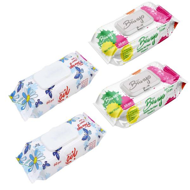 دستمال مرطوب بانیو (Banyo) مدل آنتی باکتریال مجموعه 4 عددی