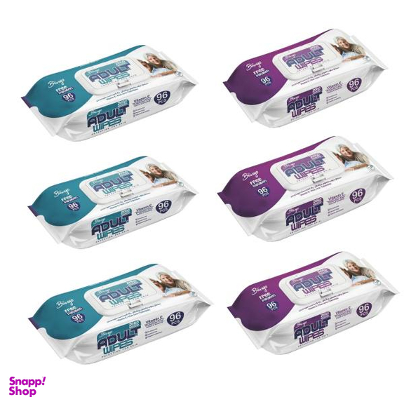 دستمال مرطوب بانیو (Banyo) مدل 96 مجموعه 6 عددی