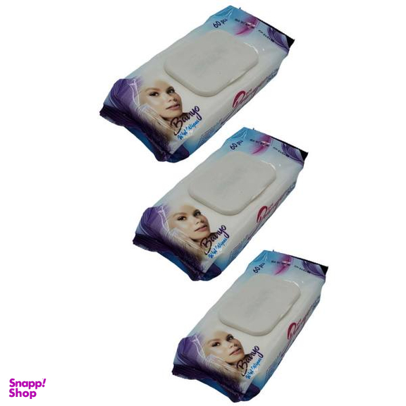 دستمال مرطوب بانیو (Banyo) مدل 06 مجموعه 3 عددی