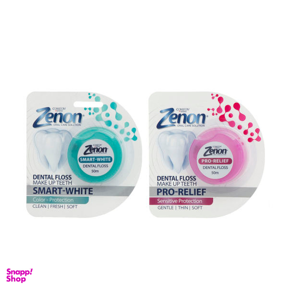 نخ دندان زنون (Zenon) مدل Smart-White به همراه نخ دندان زنون (Zenon) مدل Pro-Relife