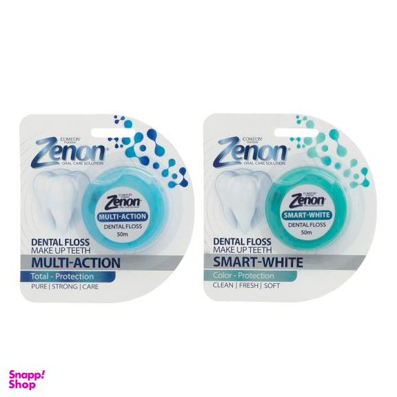 نخ دندان زنون (Zenon) مدل Smart-White به همراه نخ دندان زنون مدل Multi-Action