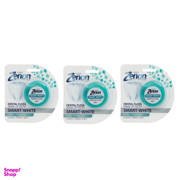 نخ دندان زنون (Zenon) مدل Smart White بسته 3 عددی
