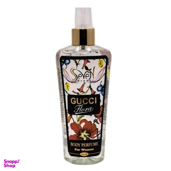 بادی اسپلش زنانه سون بیوتی (Seven Beauty) مدل Gucci Flora حجم 250 میلی لیتر