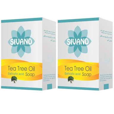 صابون ضدجوش سیوند (Sivand) مدل Tea Tree وزن 90 گرم مجموعه 2 عددی