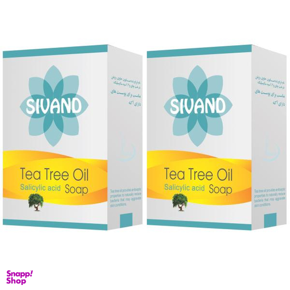 صابون ضدجوش سیوند (Sivand) مدل Tea Tree وزن 90 گرم مجموعه 2 عددی