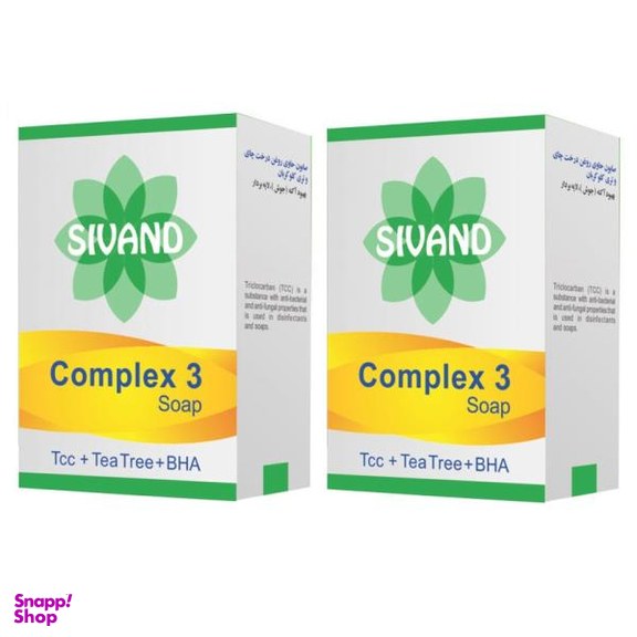 صابون ضدجوش سیوند (Sivand) مدل Complex3 وزن 90 گرم مجموعه 2 عددی
