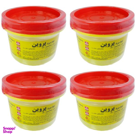 موم سرد پروین مدل Honey حجم 300 گرم مجموعه 4 عددی