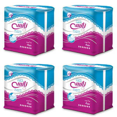 نوار بهداشتی نانسی (Nancy) مدل Air laid بسته 10 عددی مجموعه 4 عددی