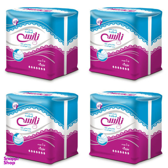 نوار بهداشتی نانسی (Nancy) مدل Air laid بسته 10 عددی مجموعه 4 عددی