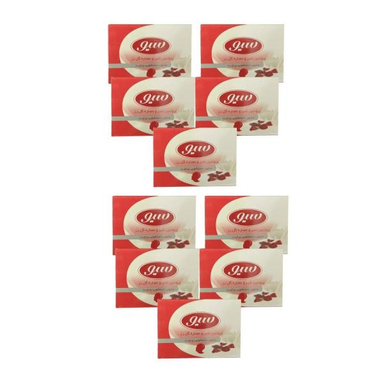 صابون شستشو سیو مدل شیر و گل رز وزن 125 گرم مجموعه 10 عددی