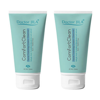 کرم پاک کننده صورت دکتر ژیلا (Doctor Jila) مدل کامفورت کلین حجم 100 میلی لیتر بسته 2 عددی