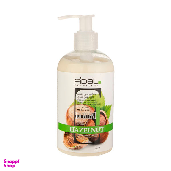 ماسک مو فیدل اکسلنت (Fidel Excellent) مدل Hazelnut حجم 300 میلی لیتر
