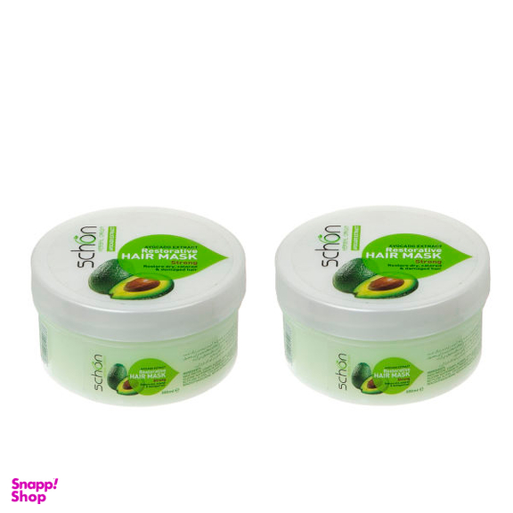ماسک مو شون (Schon) مدل Avocado حجم 300 میلی لیتر مجموعه 2 عددی