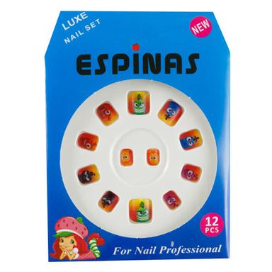 ناخن مصنوعی بچه گانه اسپیناس مدل BC929 بسته 12 عددی