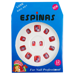 ناخن مصنوعی بچه گانه اسپیناس مدل BC917 بسته 12 عددی