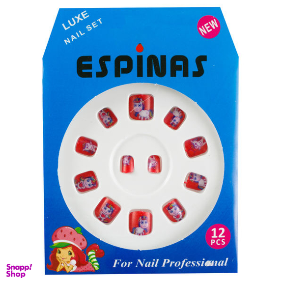 ناخن مصنوعی بچه گانه اسپیناس مدل BC917 بسته 12 عددی