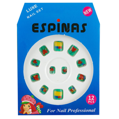 ناخن مصنوعی بچه گانه اسپیناس مدل BC910 بسته 12 عددی