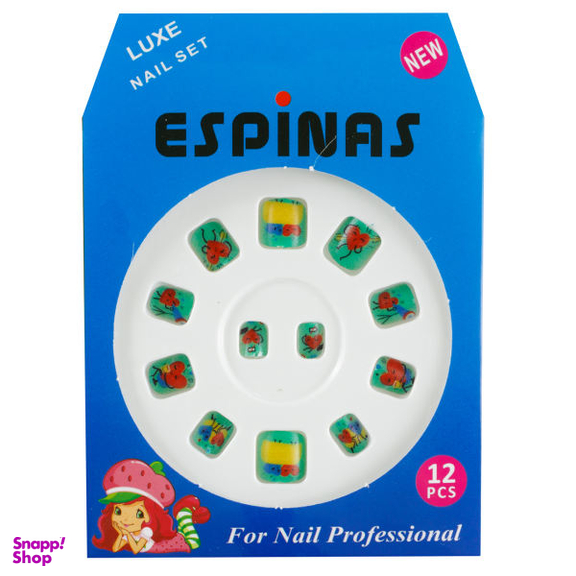 ناخن مصنوعی بچه گانه اسپیناس مدل BC910 بسته 12 عددی