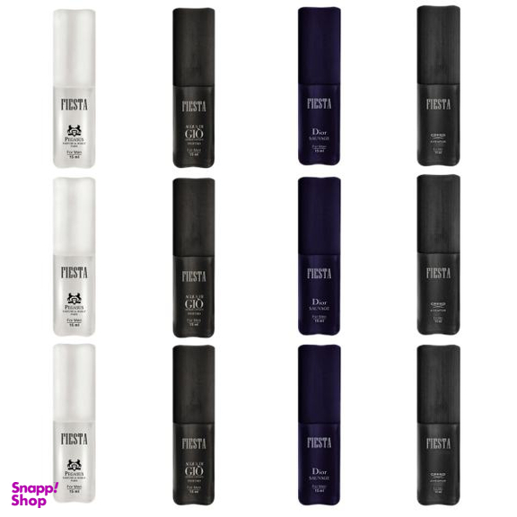 عطر جیبی مردانه فیستا مدل Alpha حجم 15 میلی لیتر مجموعه 12 عددی