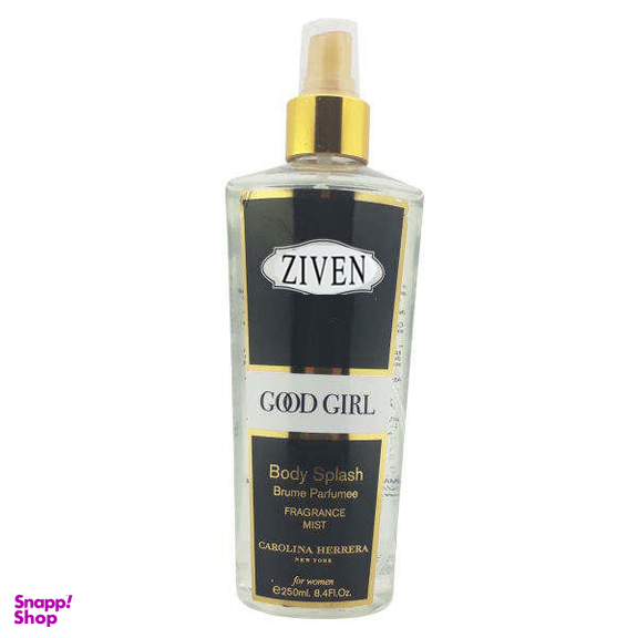 بادی اسپلش زنانه زیون (Ziven) مدل گود گرل حجم 250 میلی لیتر