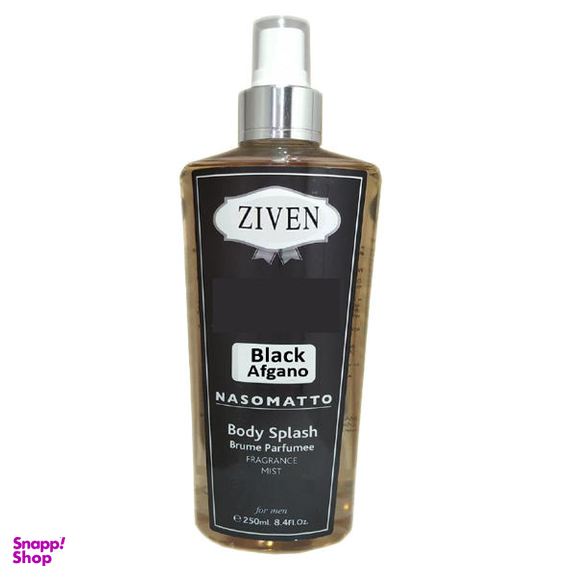 بادی اسپلش مردانه زیون (Ziven) مدل بلک افغانو حجم 250 میلی لیتر