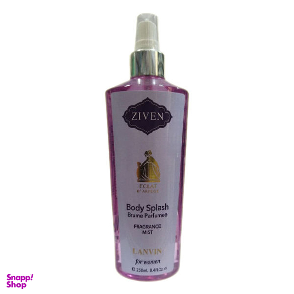 بادی اسپلش زنانه زیون (Ziven) مدل اکلت حجم 250 میلی لیتر