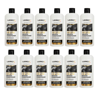 نرم کننده مو لروکس (Lerox) مدل Keratin حجم 300 میلی لیتر بسته 12 عددی