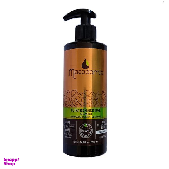 شامپو تقویت کننده و ترمیم کننده مو ماکادمیا (Makadamia) مدل Argan حجم 500 میلی لیتر