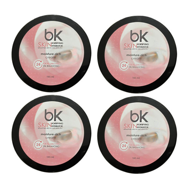 کرم آبرسان بی کی مدل SKIN FORTIFYING HYDRATOR حجم 165 میلی لیتر مجموعه 4 عددی