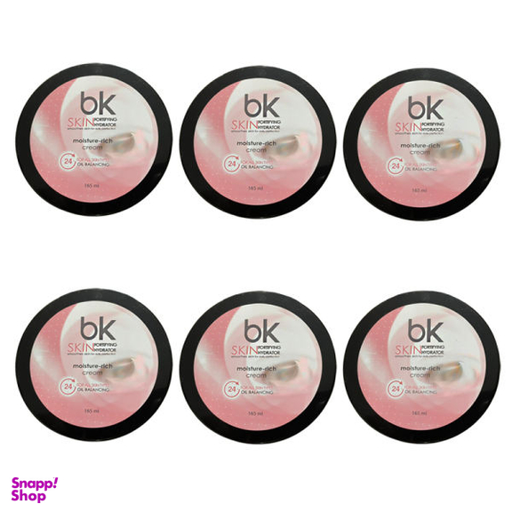 کرم آبرسان بی کی مدل SKIN FORTIFYING HYDRATOR حجم 165 میلی لیتر مجموعه 6 عددی