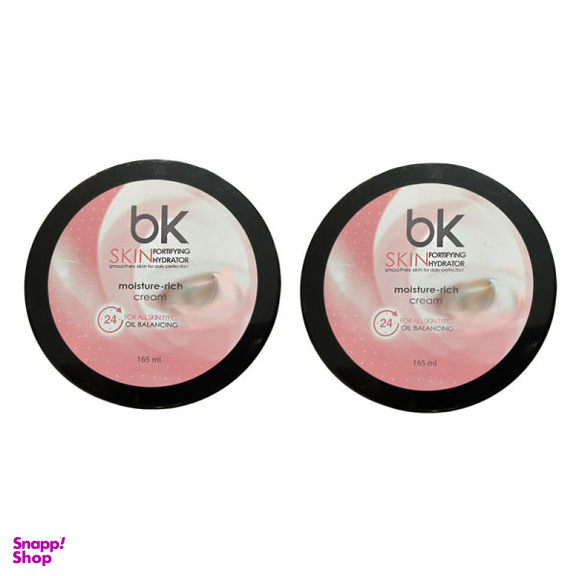 کرم آبرسان بی کی (BK) مدل Skin Fortifying Hydrator حجم 165 میلی لیتر مجموعه 2 عددی