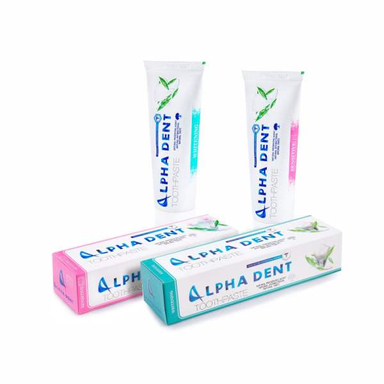 خمیر دندان آلفادنت (Alpha Dent) مدل Sensitive و Whitening حجم 75 میلی لیتر