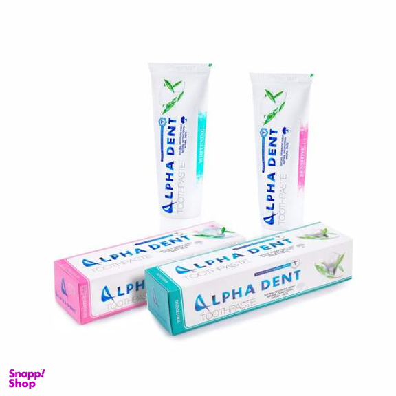 خمیر دندان آلفادنت (Alpha Dent) مدل Sensitive و Whitening حجم 75 میلی لیتر
