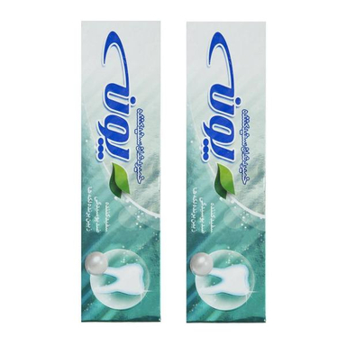 خمیر دندان پونه (Pooneh) مدل سفیدکننده حجم 100 میلی ‌لیتر بسته 2 عددی