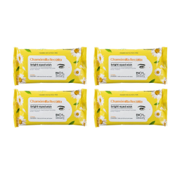 دستمال مرطوب بیول (Biol) مدل Chamomilla Recutita مجموعه 4 عددی