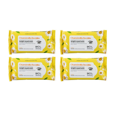 دستمال مرطوب بیول (Biol) مدل Chamomilla Recutita مجموعه 4 عددی