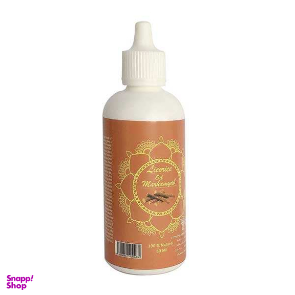 روغن تقویت کننده مو و ریش و سبیل مرهم یاب (Marhamyab) (Marhamyab) مدل شیرین بیان حجم 80 میلی لیتر