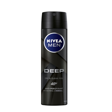 اسپری خوشبو کننده بدن مردانه نیوآ (Nivea) مدل DEEP EFFET حجم 150 میلی لیتر
