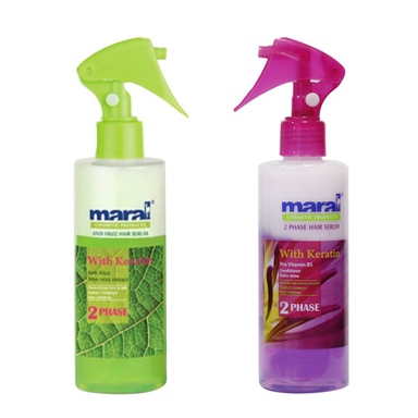 اسپری دو فاز مو مارال (Maral) مدل Kerat & Aloevera حجم 250 میلی لیتر مجموعه 2 عددی