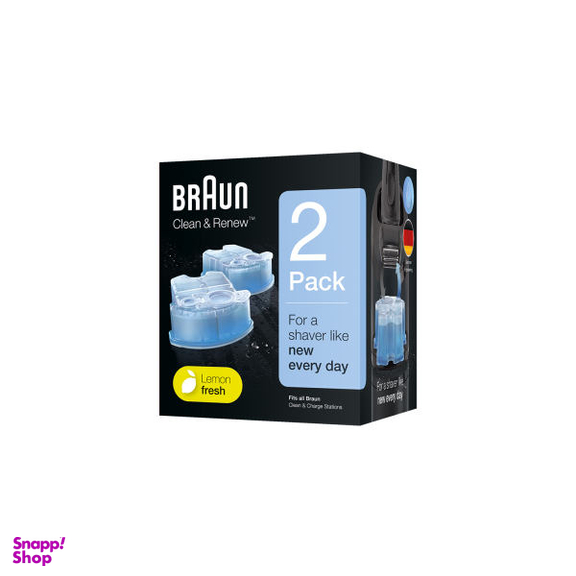 کارتریج شستشو و روان کننده تیغه ماشین اصلاح براون مدل CCR2-5331-ireland بسته 2 عددی