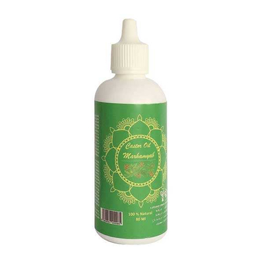 روغن تقویت کننده مو و ریش و سیبیل مرهم یاب (Marhamyab) (Marhamyab) مدل کرچک حجم 80 میلی لیتر