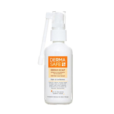 سرم تقویت کننده مو و ابرو درماسیف (Derma Safe) مدل Anti Hair Loss حجم 50 میلی لیتر
