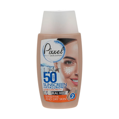 کرم ضد آفتاب پیکسل (Pixxel) مدل Natural BEIGE حجم 50 میلی لیتر