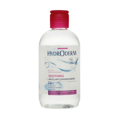 محلول پاک کننده آرایش صورت هیدرودرم (Hydroderm) مدل Sensitive حجم 250 میلی لیتر
