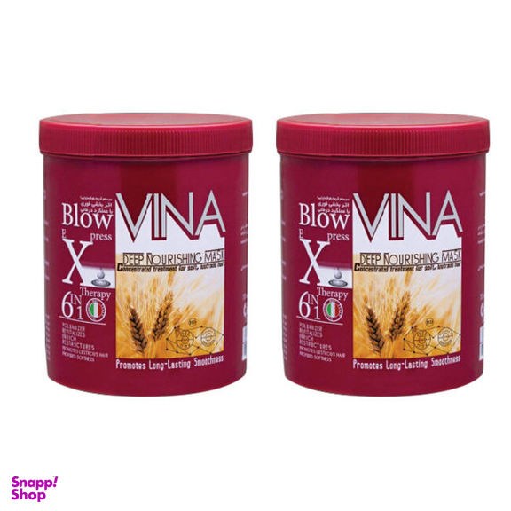 ماسک مو وینا (Vina) مدل گندم حجم 750 میلی لیتر مجموعه 2 عددی