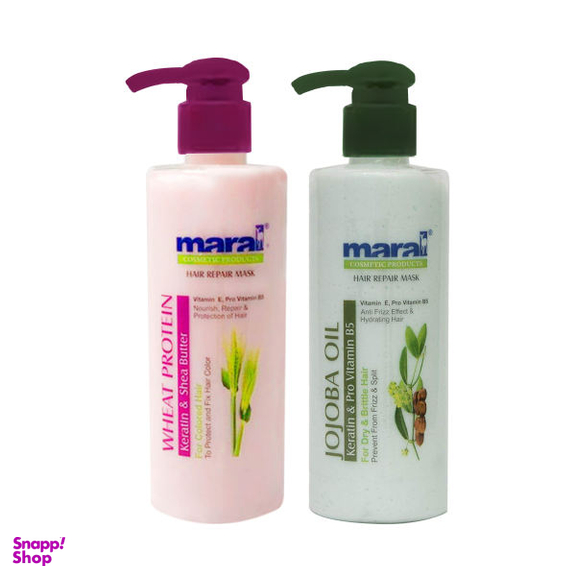 ماسک مو مارال (Maral) مدل Jojoba Wheat حجم 250 میلی لیتر مجموعه 2 عددی